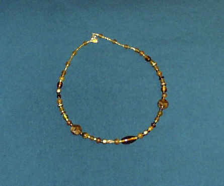 Necklace in a study of amber browns